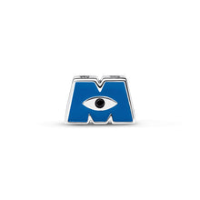 Load image into Gallery viewer, Disney Pixar Monsters, Inc. Logo M Charm

