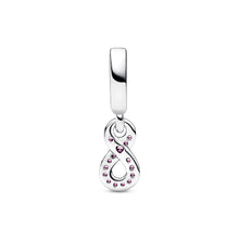 Load image into Gallery viewer, Sparkling Infinity Dangle Charm

