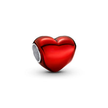 Load image into Gallery viewer, Metallic Red Heart Charm
