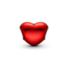 Load image into Gallery viewer, Metallic Red Heart Charm
