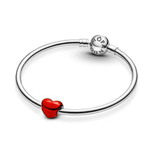 Load image into Gallery viewer, Metallic Red Heart Charm
