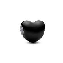 Load image into Gallery viewer, Metallic Black Heart Charm
