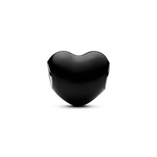 Load image into Gallery viewer, Metallic Black Heart Charm
