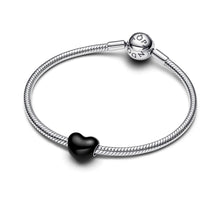 Load image into Gallery viewer, Metallic Black Heart Charm

