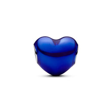 Load image into Gallery viewer, Metallic Blue Heart Charm
