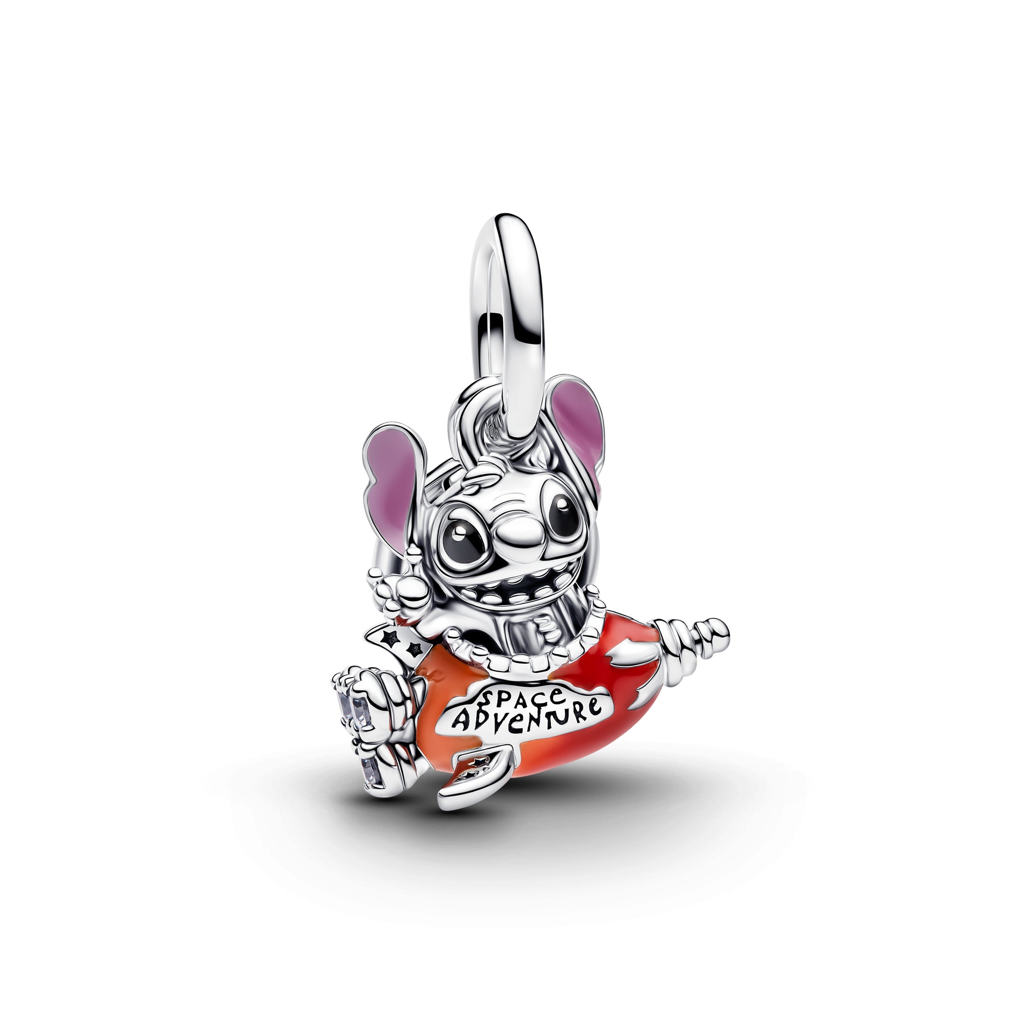 Disney Stitch Rocket Ship Dangle Charm