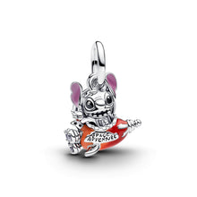 Load image into Gallery viewer, Disney Stitch Rocket Ship Dangle Charm
