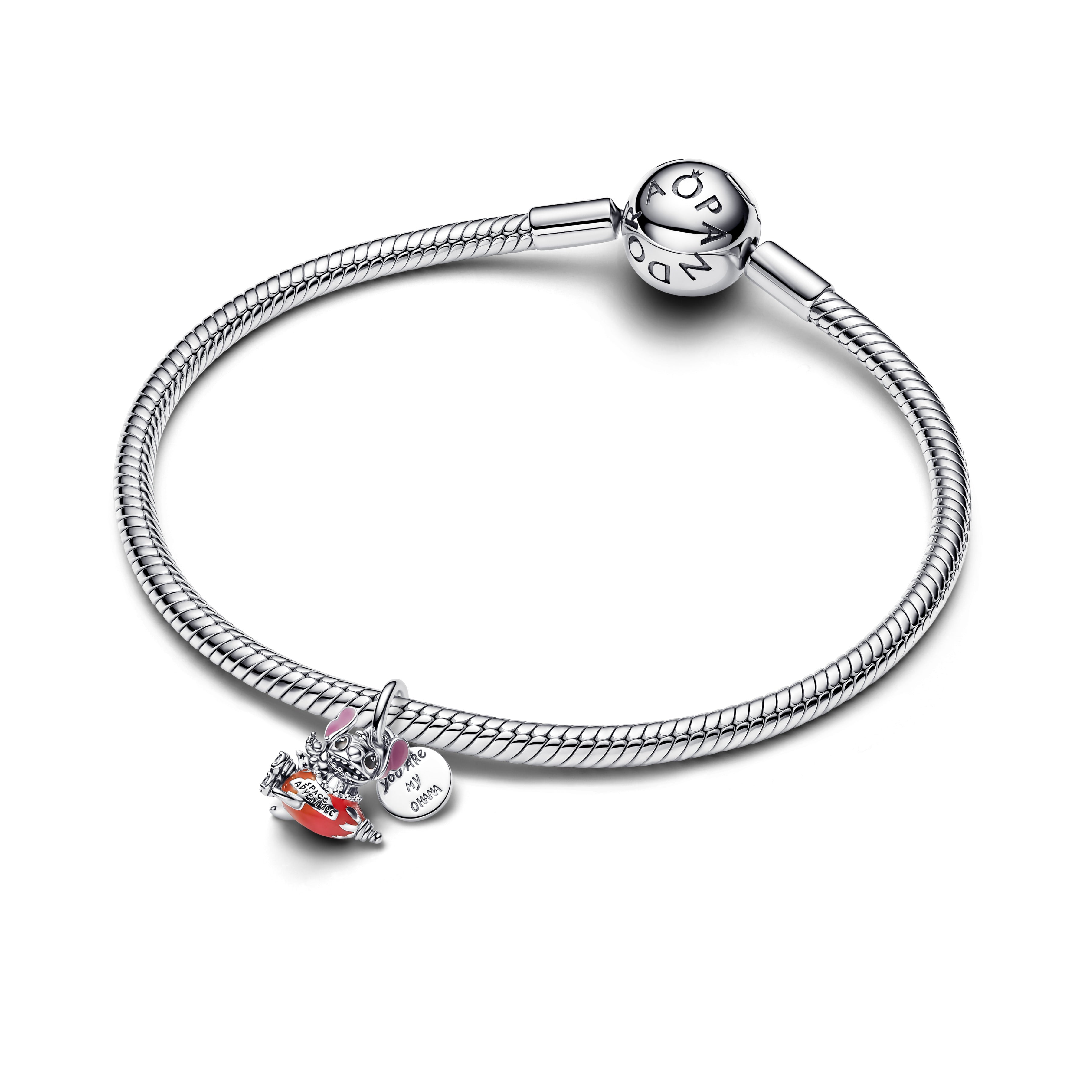 Disney Stitch Rocket Ship Dangle Charm