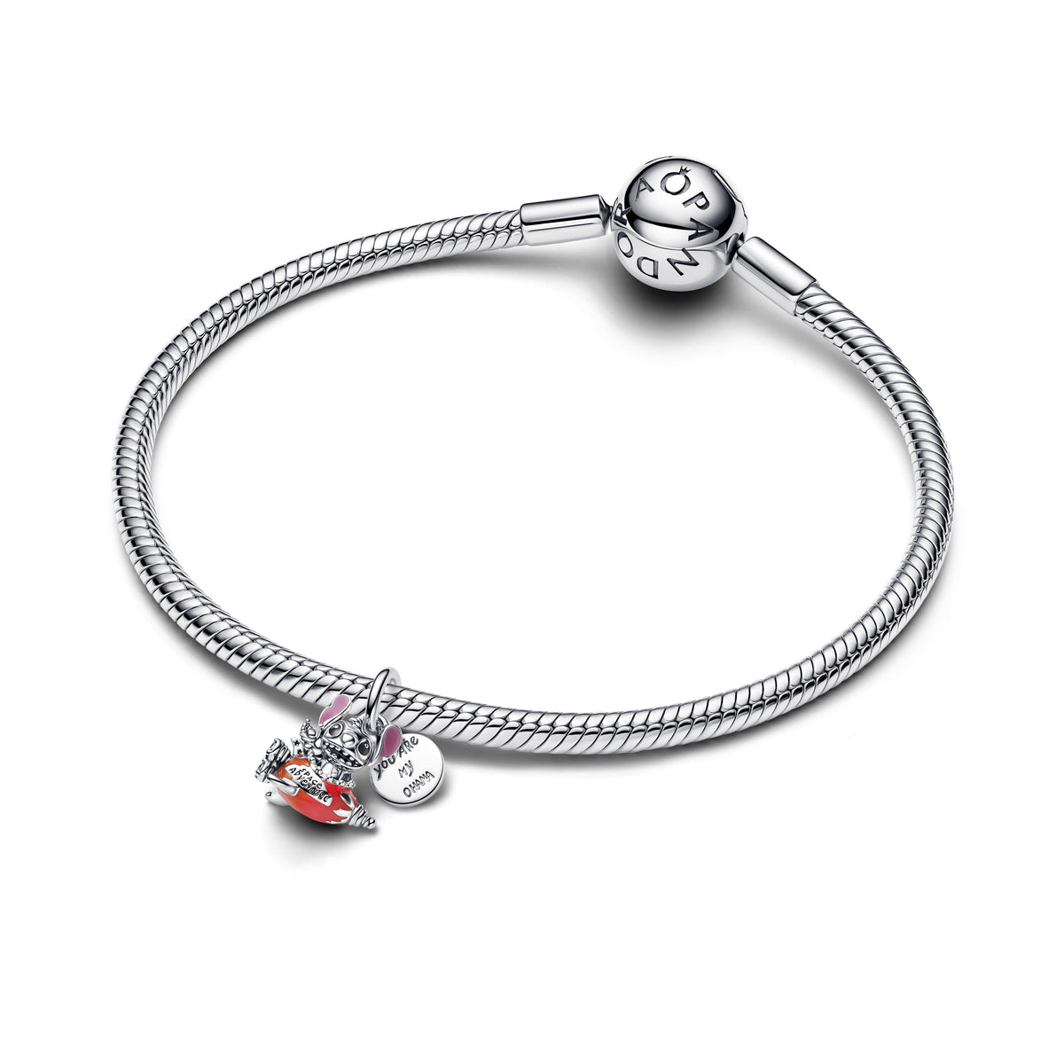 Disney Stitch Rocket Ship Dangle Charm