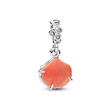 Load image into Gallery viewer, Coral-colored Shell Double Dangle Charm

