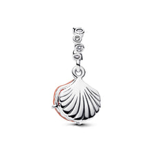 Load image into Gallery viewer, Coral-colored Shell Double Dangle Charm
