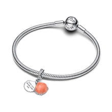 Load image into Gallery viewer, Coral-colored Shell Double Dangle Charm
