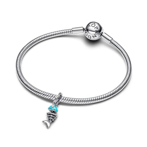 Turquoise-colored Fishbone Dangle Charm