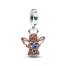 Load image into Gallery viewer, Gingerbread Angel Dangle Charm
