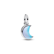 Load image into Gallery viewer, Crescent Moon Double Dangle Charm
