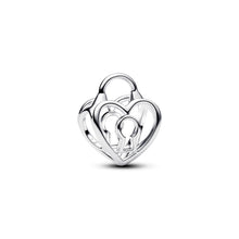 Load image into Gallery viewer, Openwork Heart Padlock Charm
