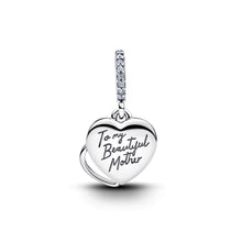 Load image into Gallery viewer, Beautiful Mother Double Dangle Charm
