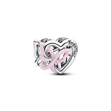 Load image into Gallery viewer, Entwined Heart &amp; Butterfly Charm
