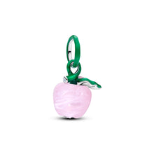 Load image into Gallery viewer, Murano Pink Apple Charm
