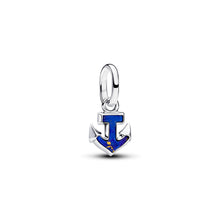 Load image into Gallery viewer, Blue Anchor Mini Dangle Charm
