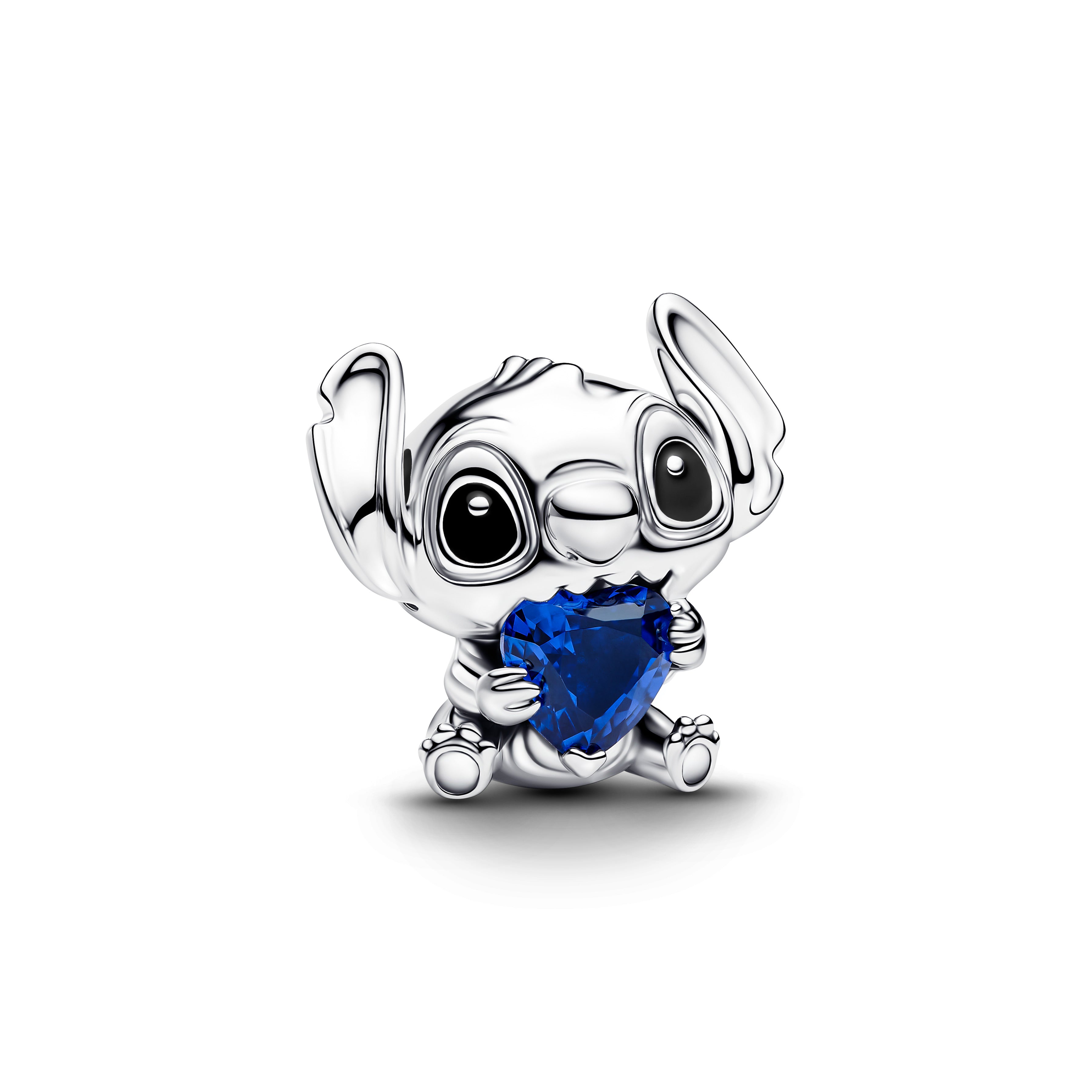 Disney Stitch Blue Heart Charm