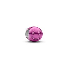 Load image into Gallery viewer, Pink Happy Face Mini Charm
