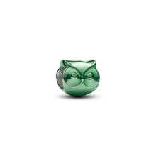 Load image into Gallery viewer, Green Owl Mini Charm
