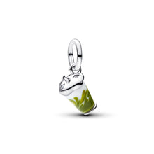Load image into Gallery viewer, Iced Matcha Latte Murano Glass Dangle Charm
