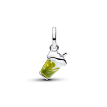 Load image into Gallery viewer, Iced Matcha Latte Murano Glass Dangle Charm

