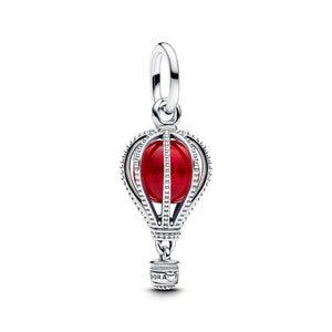 Hot Air Balloon Murano Glass Dangle Charm