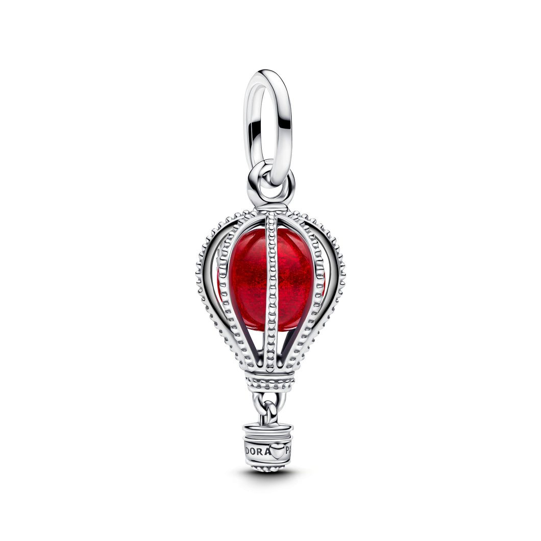 Hot Air Balloon Murano Glass Dangle Charm