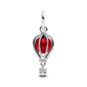 Hot Air Balloon Murano Glass Dangle Charm