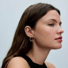 Load image into Gallery viewer, Organically Shaped Circle Stud Earrings

