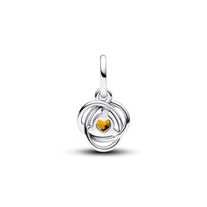 Honey Eternity Circle Dangle Charm