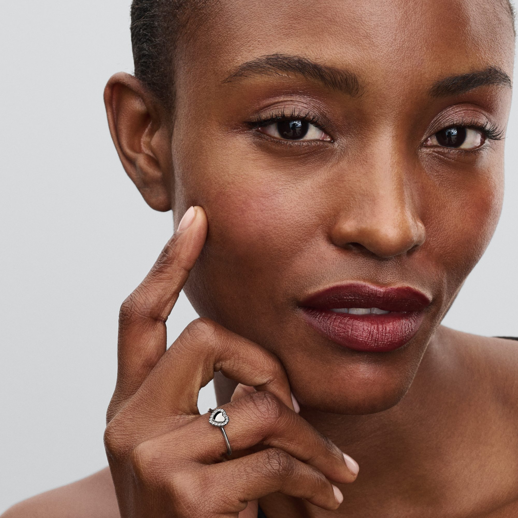 Engravable Heart Halo Ring