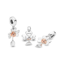 Load image into Gallery viewer, Clover &amp; Ladybird Dangle Charm
