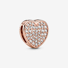 Load image into Gallery viewer, Pavé Heart Clip Charm

