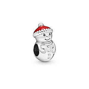 Snowman and Santa Hat Charm