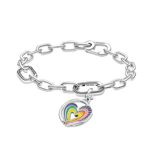Pandora ME Rainbow Heart Bracelet Styled Set