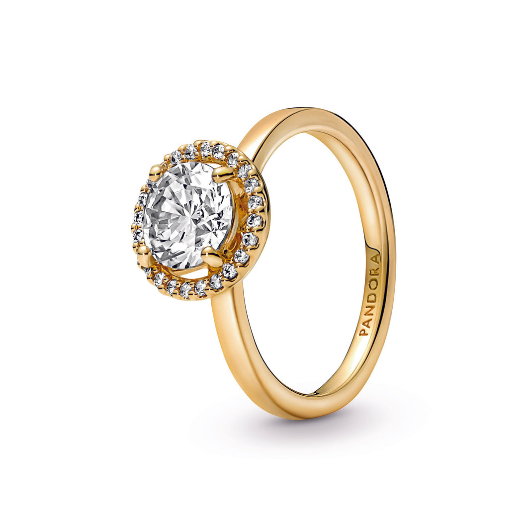 Pandora gold ring with diamonds Clearance