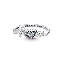 Load image into Gallery viewer, Mum Pavé Heart Ring
