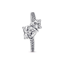Load image into Gallery viewer, Double Heart Sparkling Ring

