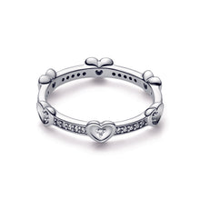Load image into Gallery viewer, Radiant Sparkling Hearts Ring
