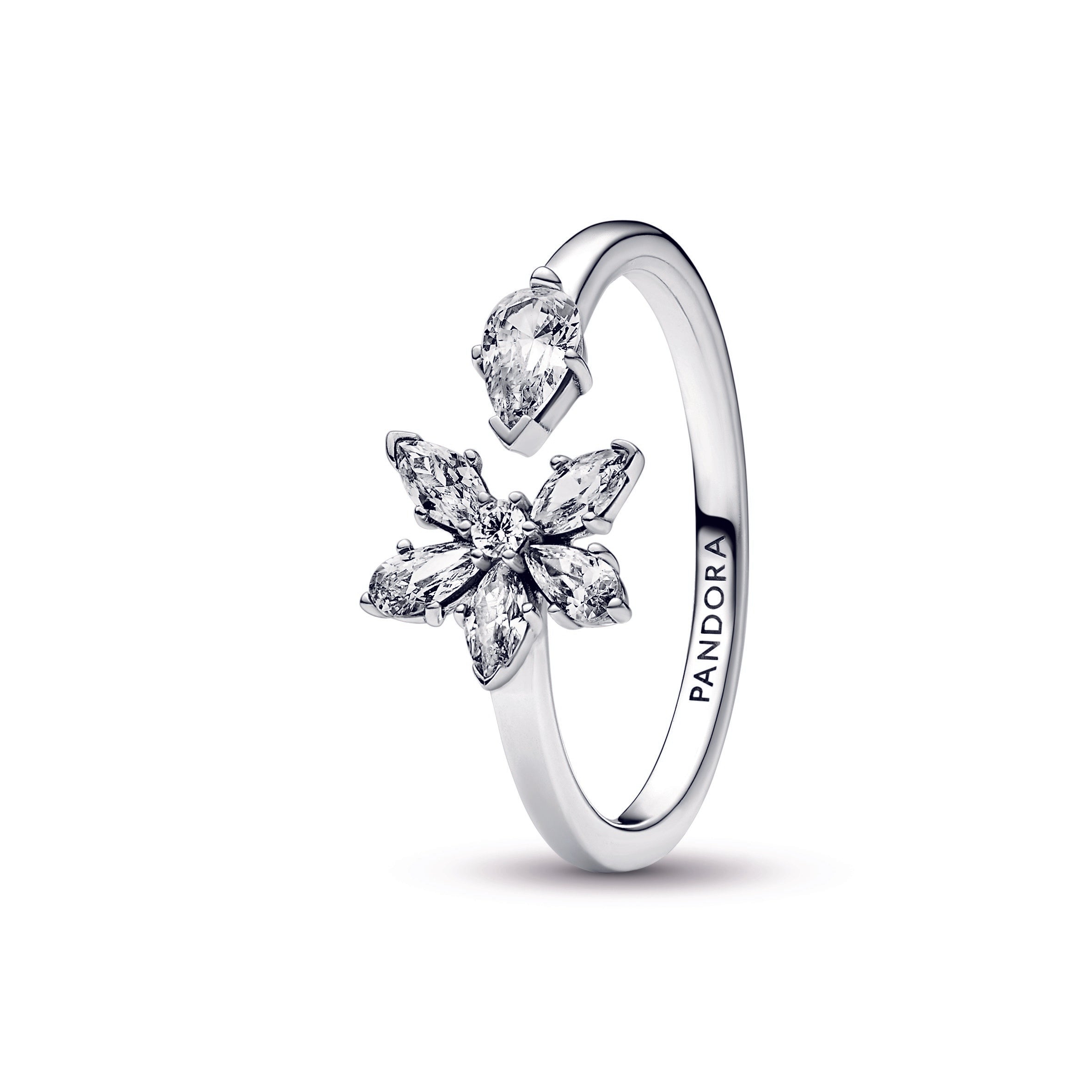 Sparkling Herbarium Cluster Open Ring