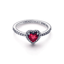 Load image into Gallery viewer, Elevated Red Heart Ring
