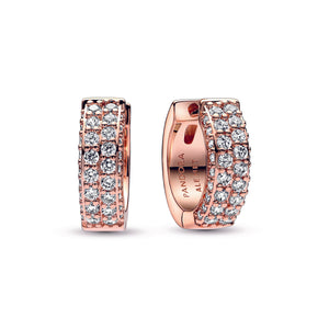 Pandora Timeless Pavé Double-row Hoop Earrings