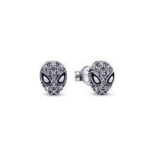 Load image into Gallery viewer, Marvel Spider-Man Mask Pavé Stud Earrings
