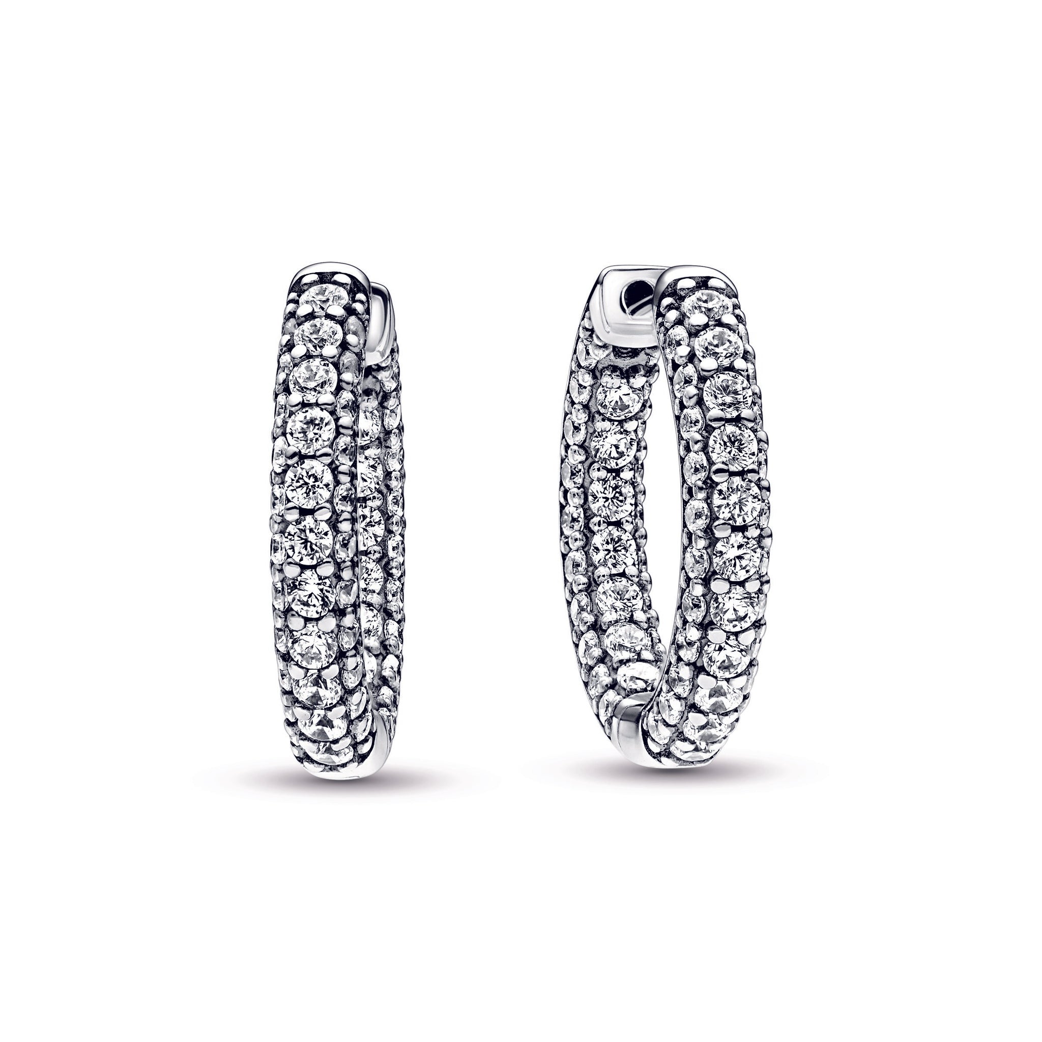 Pandora Timeless Pavé Single-row Hoop Earrings