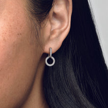 Load image into Gallery viewer, Sparkling Double Hoop Earrings
