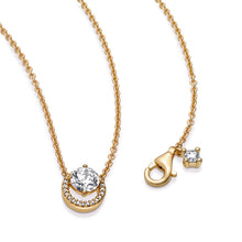 Load image into Gallery viewer, Sparkling Round Halo Pendant Collier Necklace
